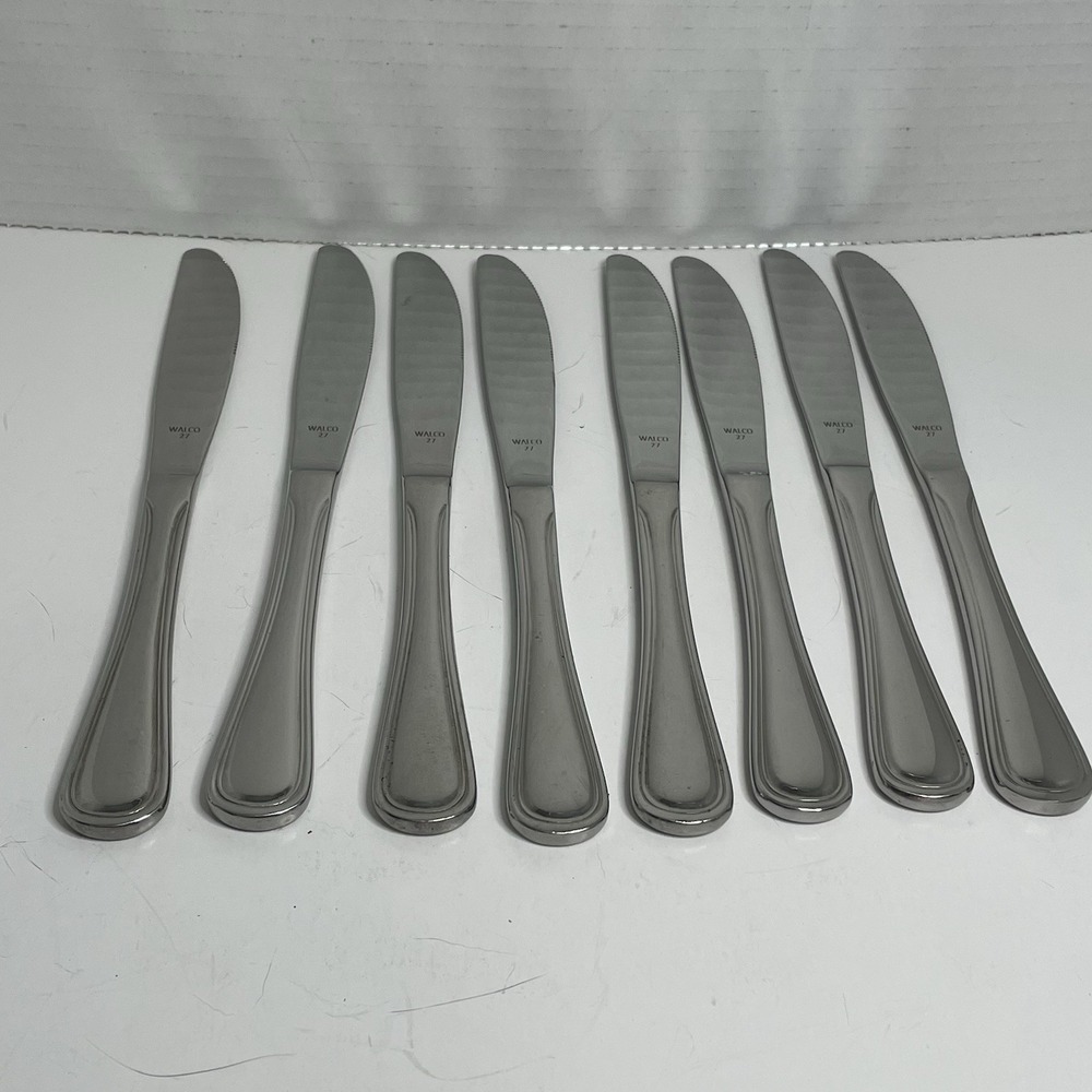 WALCO 27 Dinner Knives Set Of 8 New